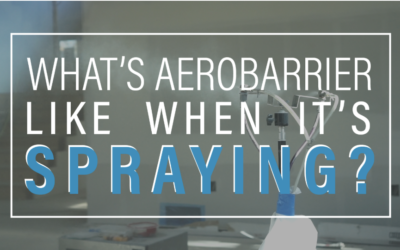 Aerobarrier when it’s spraying.
